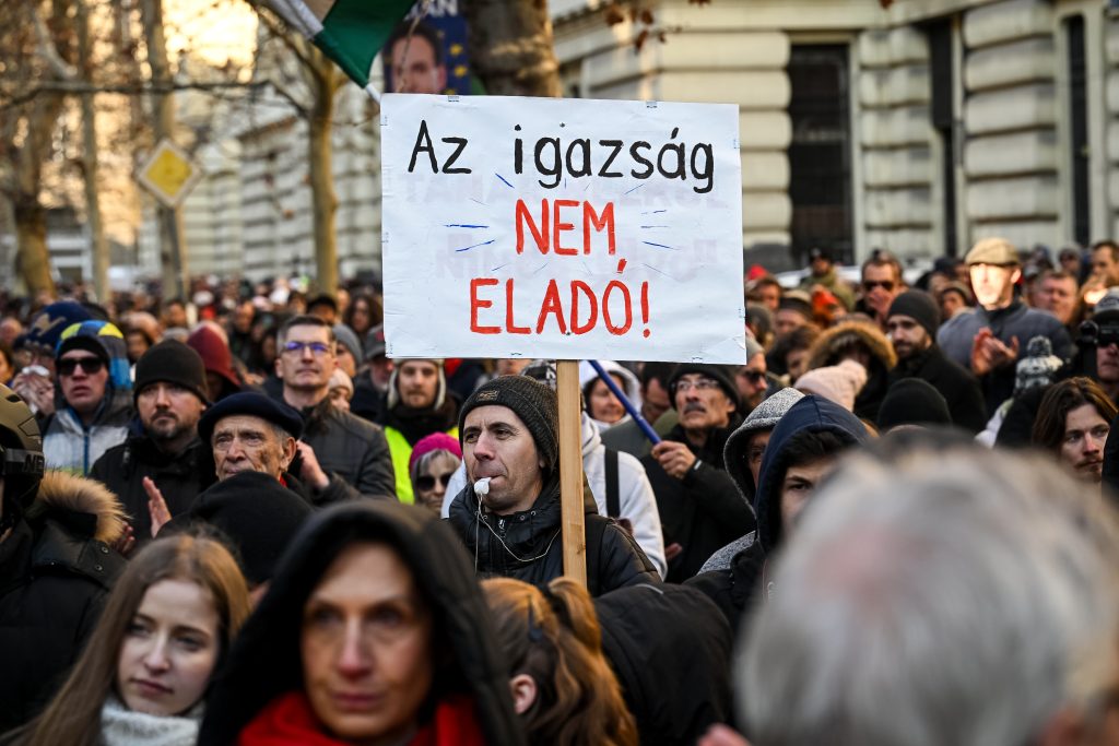 A magyar történelem első bírótüntetése 2025. február 22-én
